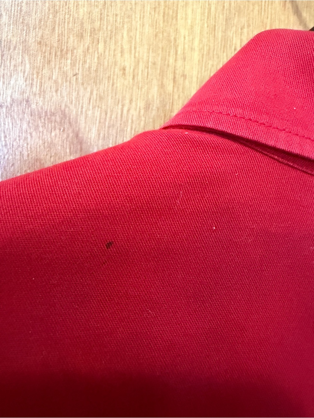 Ferrari Red Button-Down Shirt with Shield Patch - Picture 6 of 6